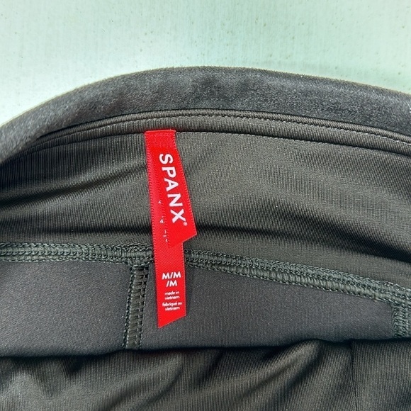 NWT Spanx Faux Suede Leggings Chocolate Brown Size M - Picture 6 of 12